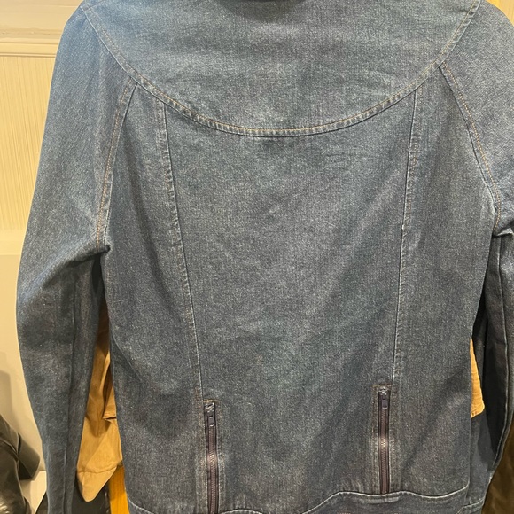 Vintage Zip Up Denim Jacket - Picture 4 of 5
